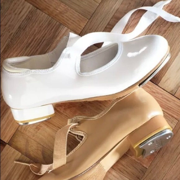 New in Box Balera Student White Patent Tap Shoes Toddler 5M - Picture 3 of 3